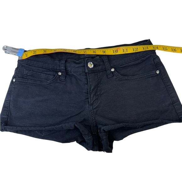 bebe. Black Jean Shorts Fitted Style - Picture 3 of 7